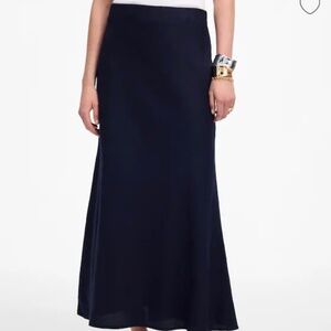 Linen Maxi Slip Skirt